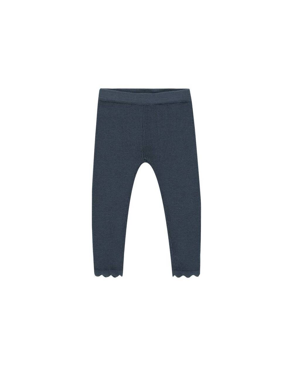 NEW RYLEE + CRU kids' scalloped edge legging in indigo